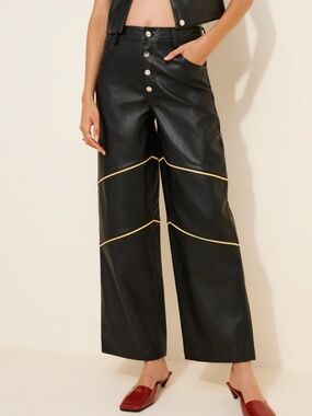 Resume Hera Vegan Leather Pants- Baggy
